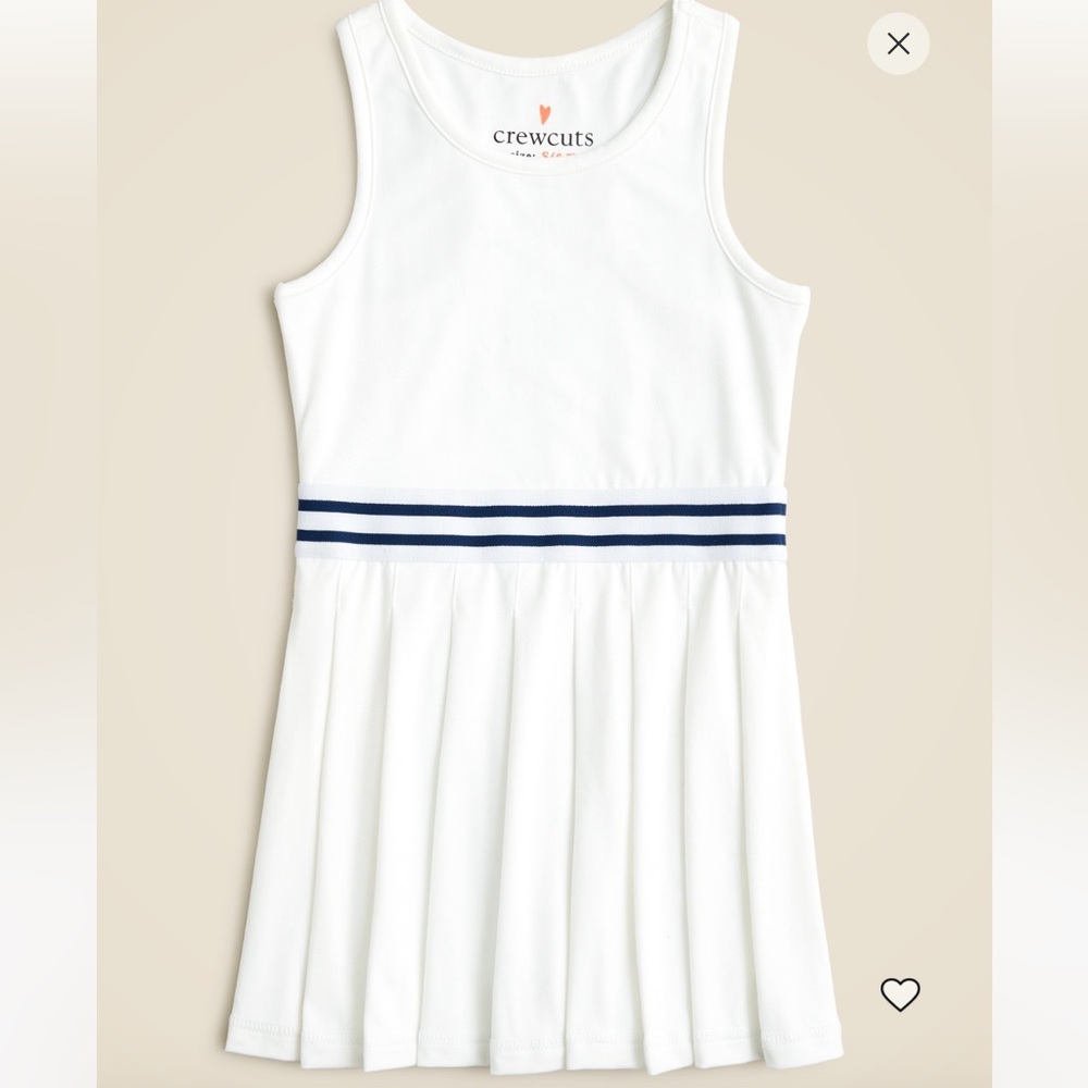 New with tags J.Crew White Tank tennis Dress skort shorts in performance jersey